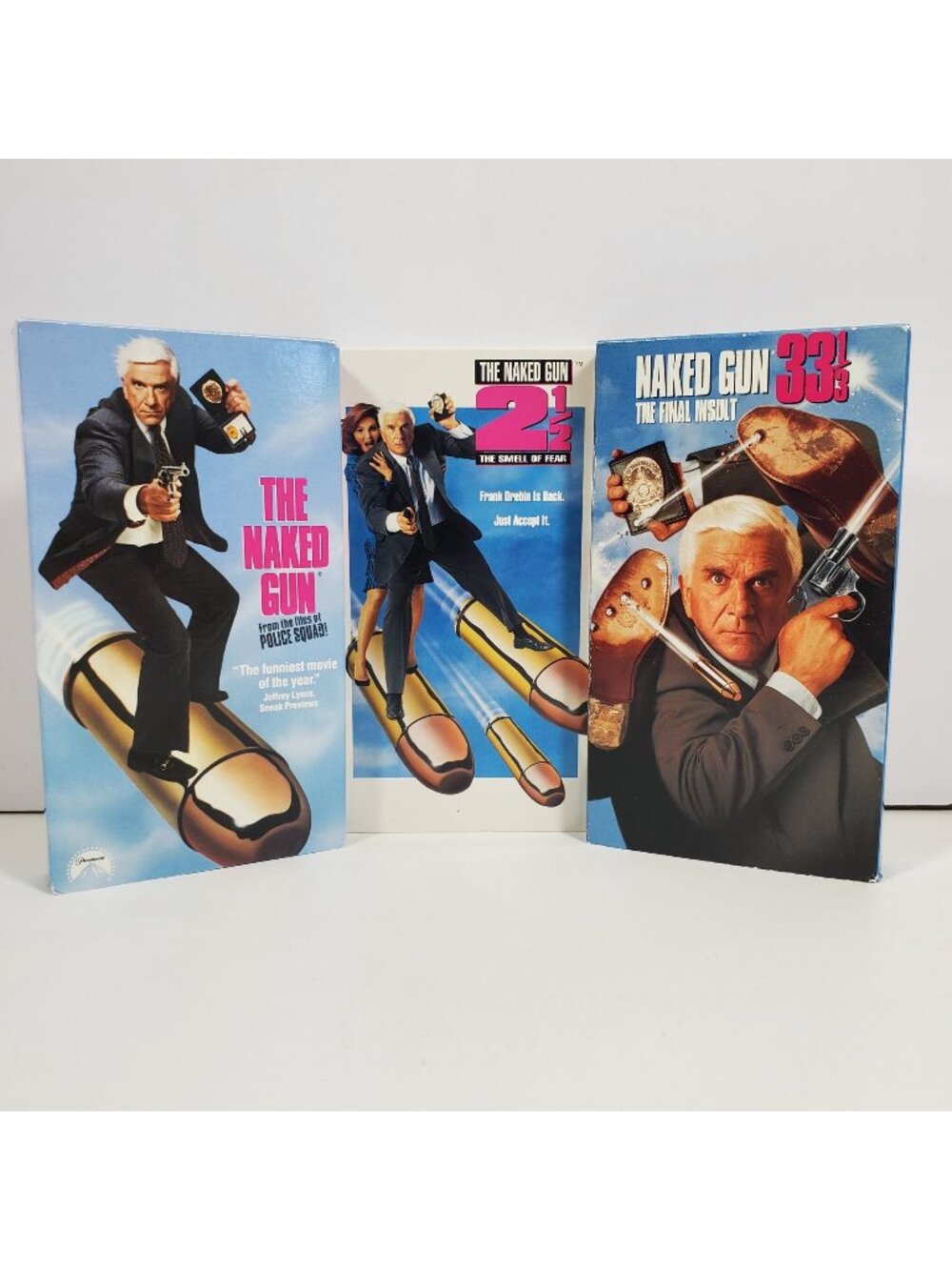 The Naked Gun Trilogy 1 2 1/2 33 1/3 VHS Movies Smell of Fear Final Insult